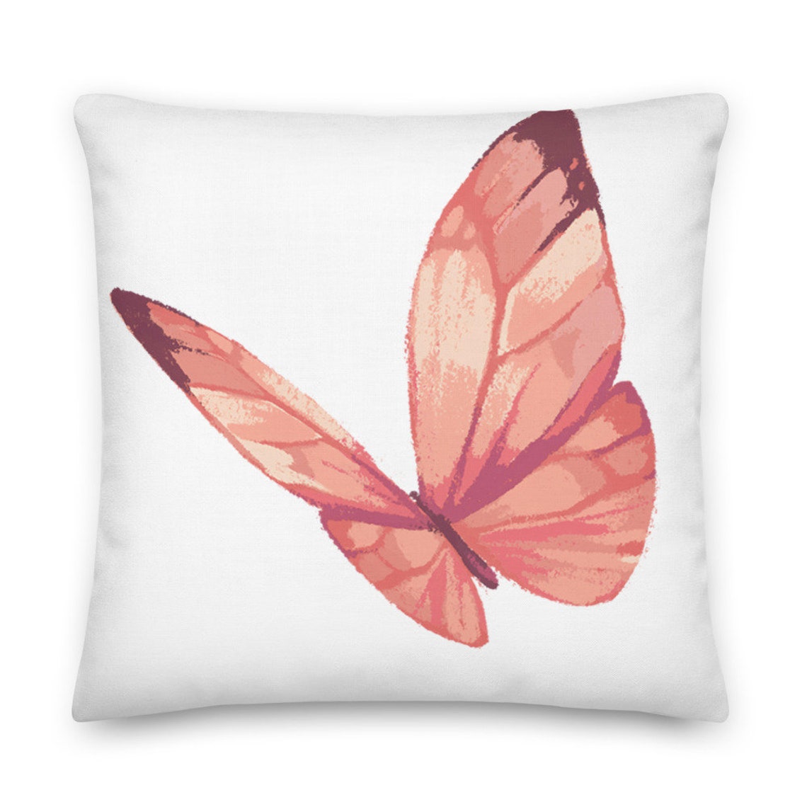 Butterfly Pillow Pink Pillow Throw Pillow Home Decor Etsy
