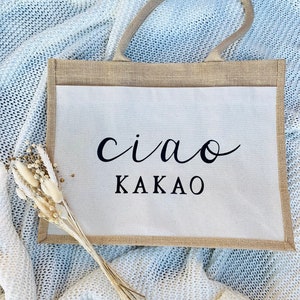 Apanatschi - Ciao KAKAO -Market Bag - Shopping Bag - Juteshopper - Gift