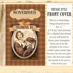 Farm-style -NOVEMBER - Journal Cover -Digital PDF Download