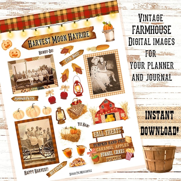 Hayride Clipart - Etsy