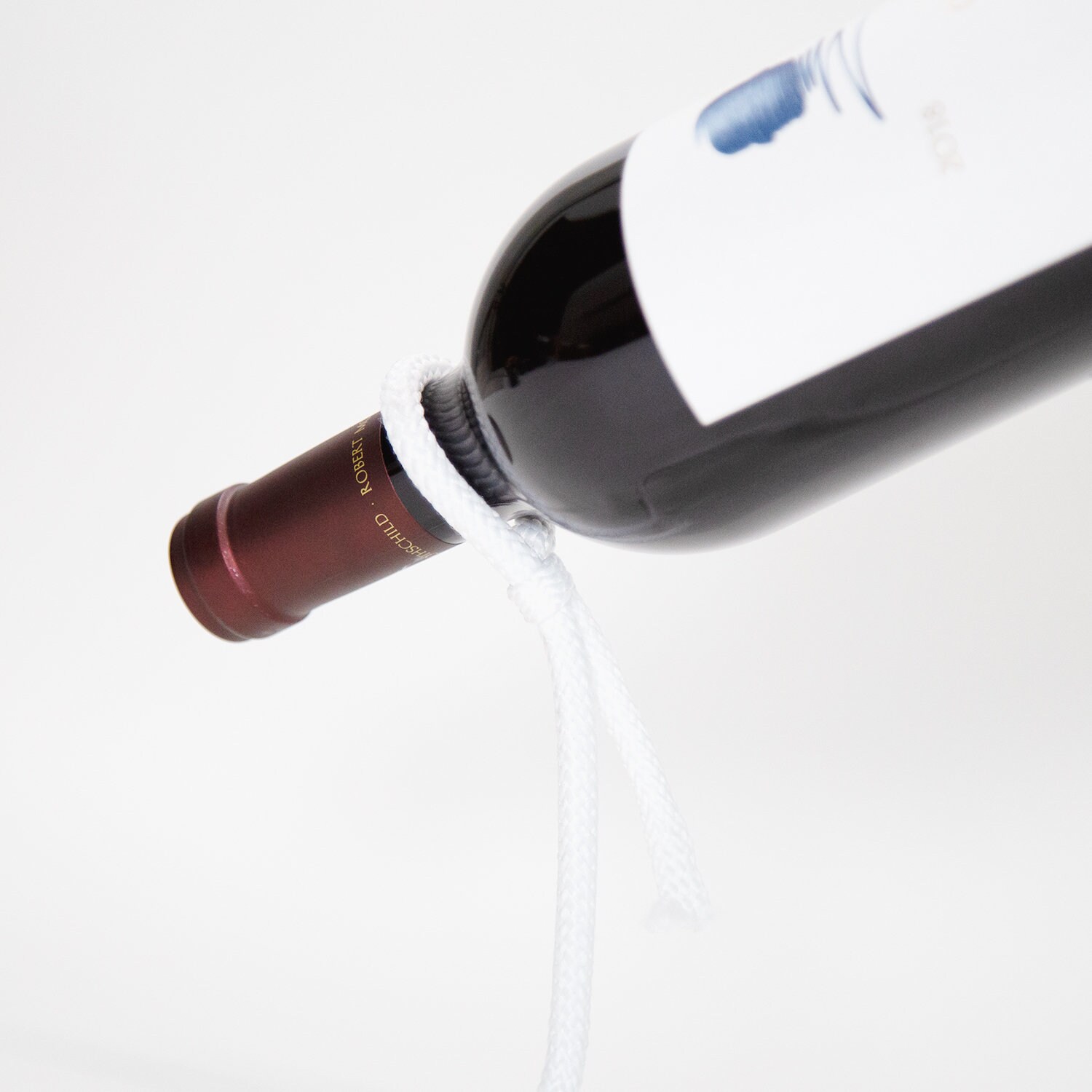 White String Floating Wine Rack and Wine Display Perfect Etsy