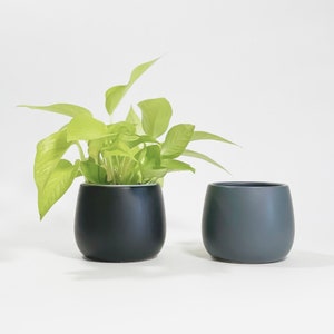 Pure Ceramic Planter Bowl/ Modern Ceramic Plant Vase/ Decorative Ceramic Plant Pot/ Trendy Ceramic Tabletop Planter Vase