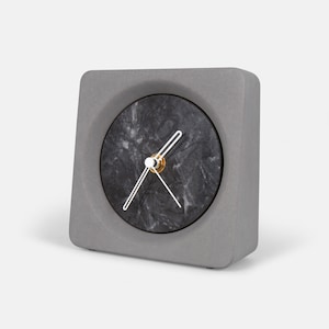 Modern Marble Cement Table Clock