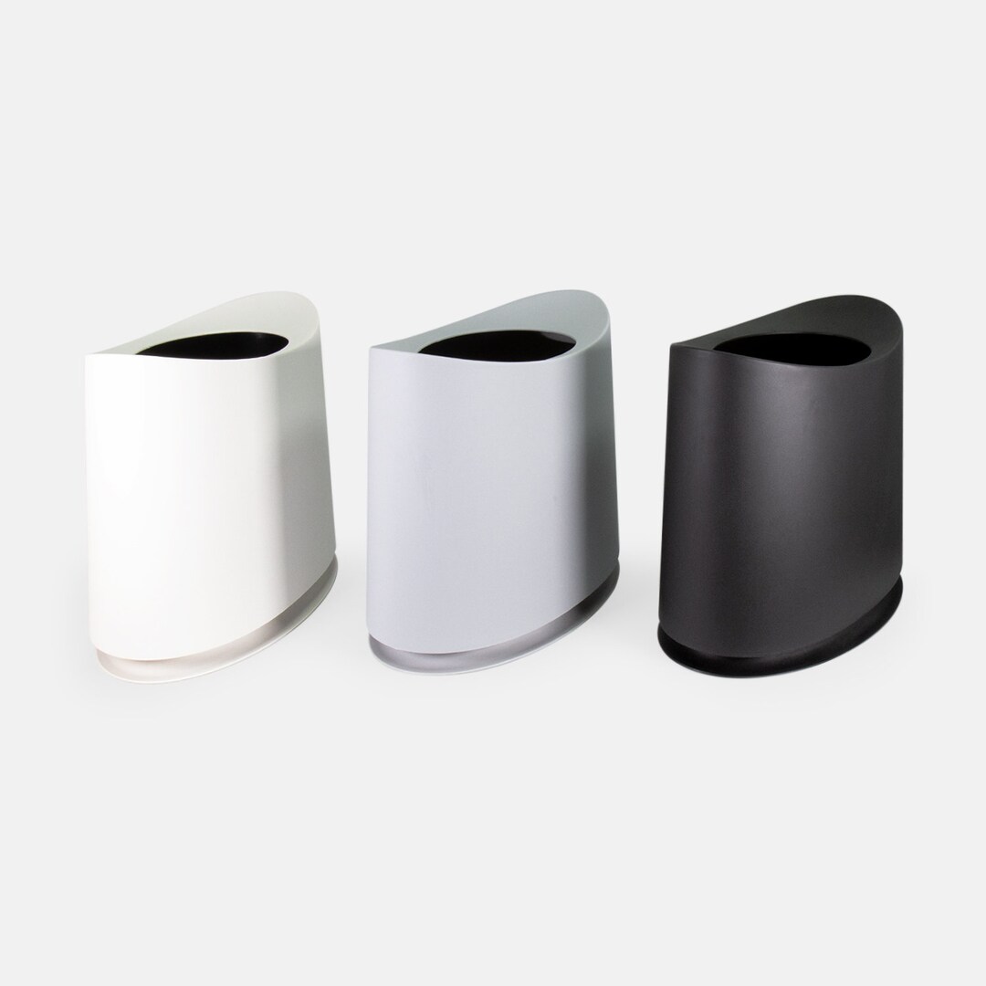 Oval Elegance Minimalist Trash Can - Etsy