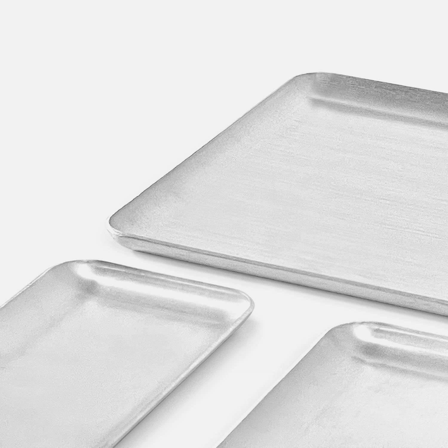 NOOSHE JAAN Engraved Square Small Trays for Individual Tea