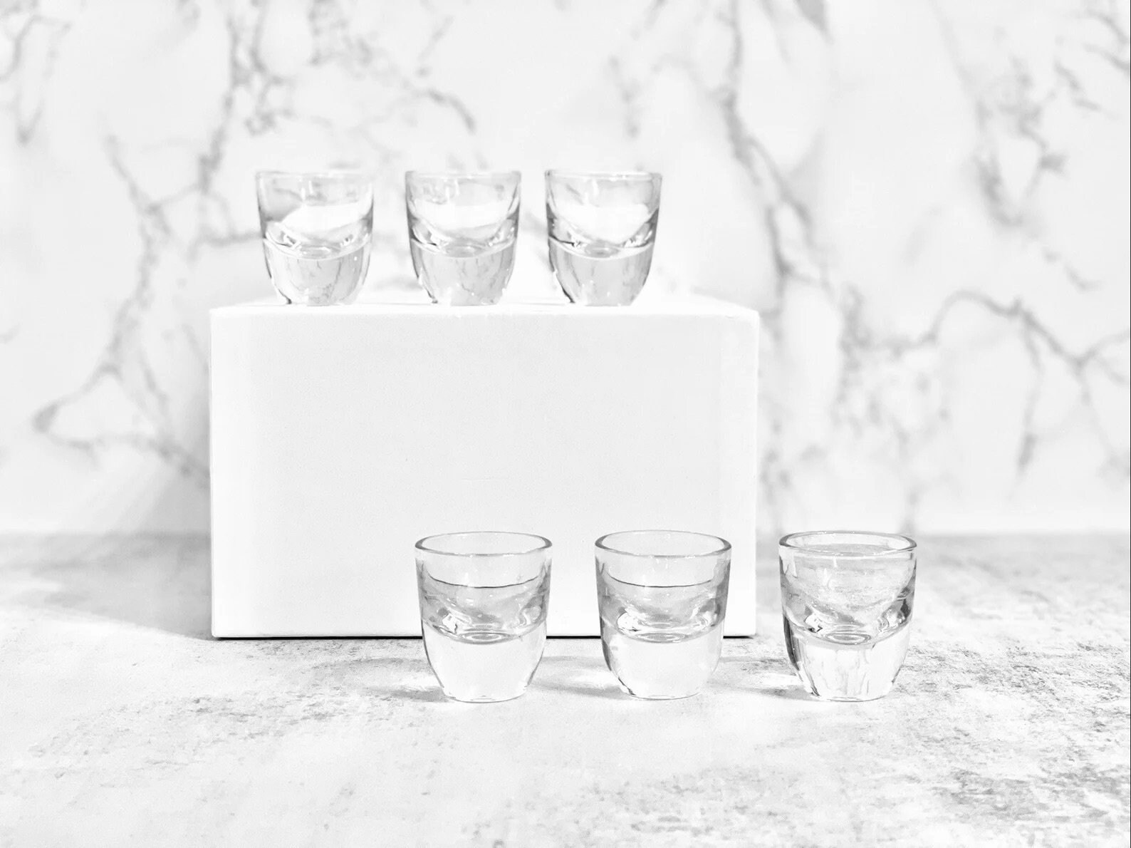 Modern Mini Bullet Shot Glass Set of Six Perfect Etsy