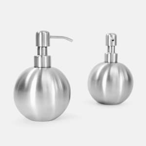 Minimalist Industrial Chic Stainless Steel Globe Soap Dispenser | Modern Kitchen Decor | Housewarming Gift