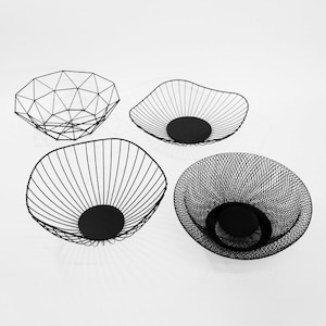 Corbeille à fruits en fil métallique/Organisateur décoratif/Rangement de décoration d'intérieur