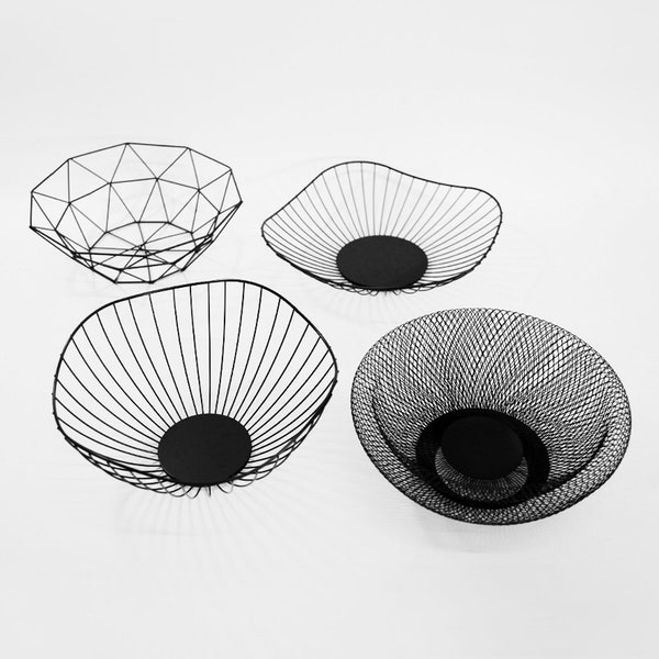 Metal Wire Fruit Basket/ Decorative Organizer/ Home Decor Storage