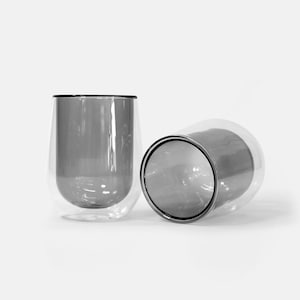 Minimal Double Wall Insulated Glasses / Heat Resistant Glass Cups