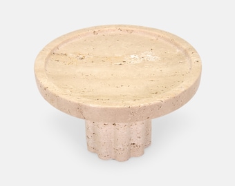 Modern Travertine Standing Tray