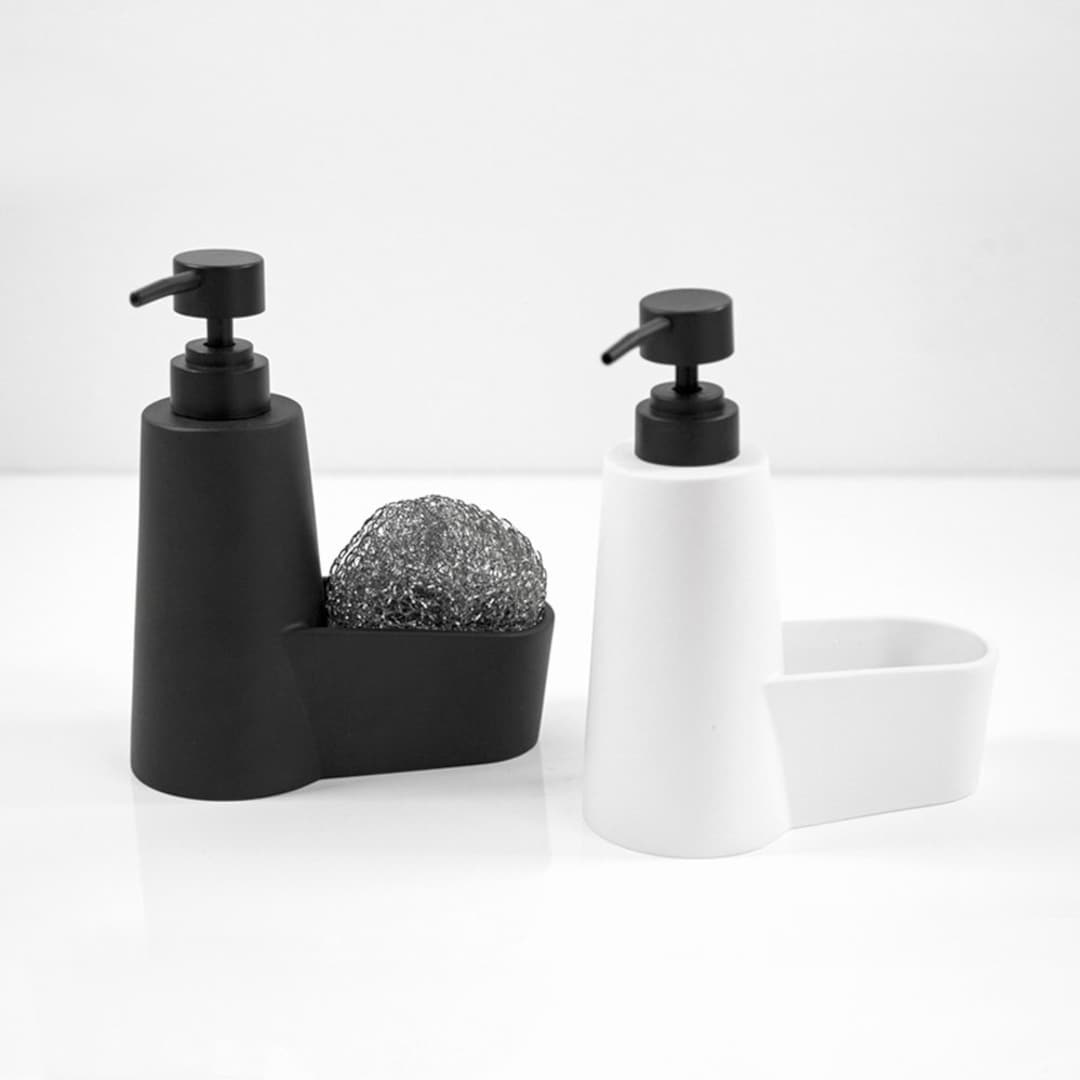 Minimalist Matte Soap Dispenser With Sponge Holder / Liquid Etsy