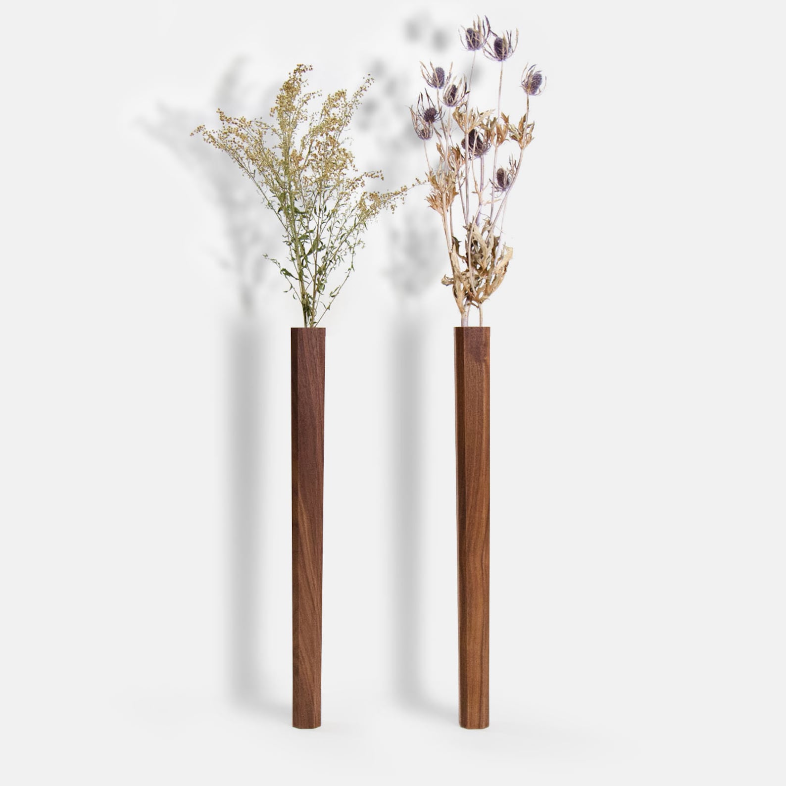 Wooden Wall Vase / Modern Bud Vase / Wall Mounted Flower Vase/ Etsy