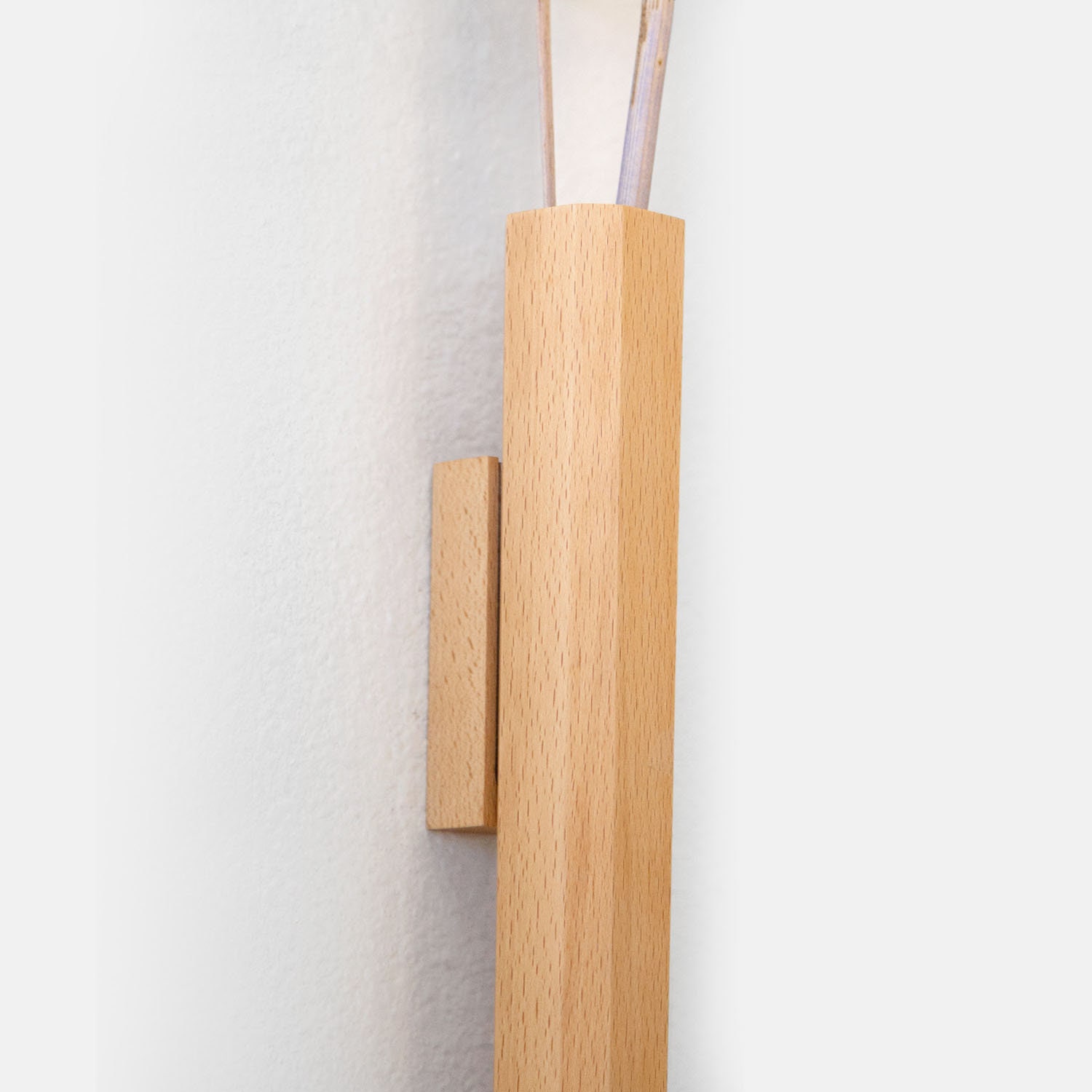 Wooden Wall Vase / Modern Bud Vase / Wall Mounted Flower Vase/ Etsy