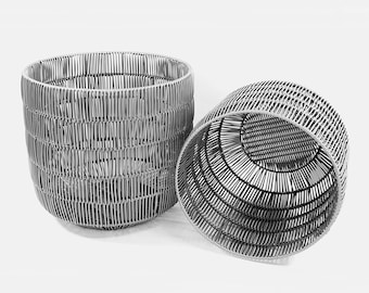 Handwoven Functional Storage Baskets/Organizer/Container/Laundry Baskets for Living Rooms, Bathrooms and Bedrooms