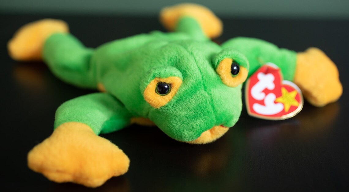 Smoochy the Frog Beanie Baby Classic Child Toy Plush | Etsy