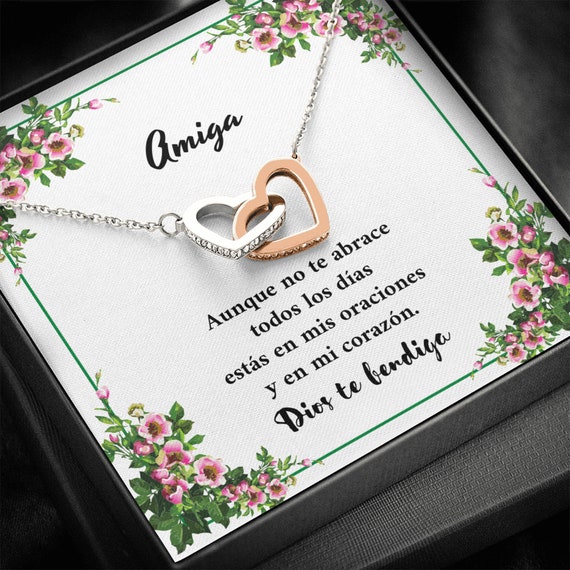 Regalo Para Amiga. Unbiological Sister Heart Necklace. Soul Sister