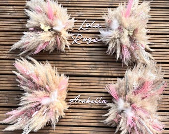 Custom Pampas Wings and Name Sign | Nursery Decor Set