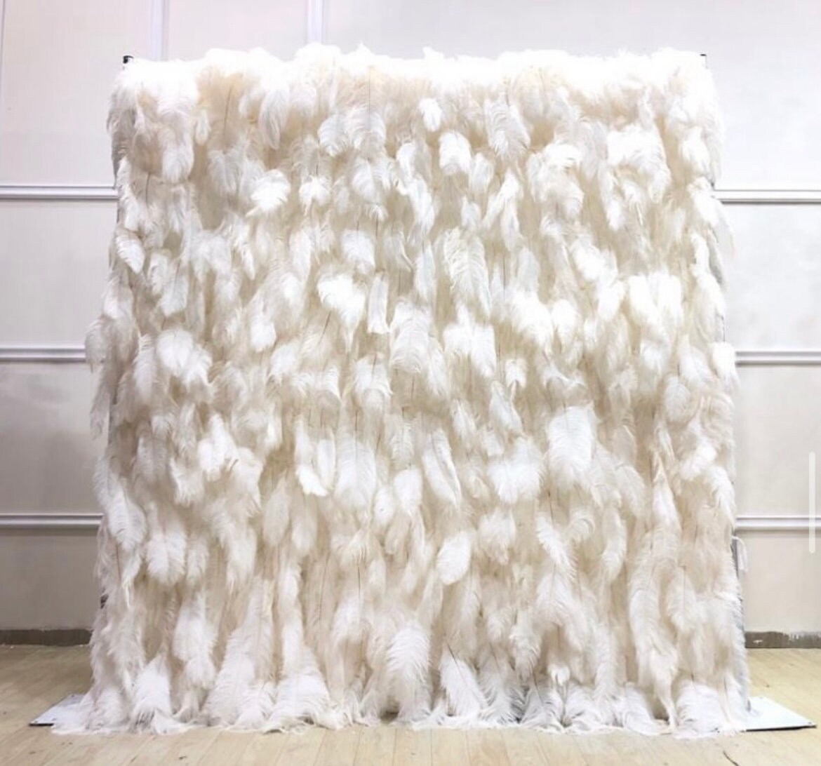 FEATHER BACKDROP to Hire Backdrop Weddings Events Etsy UK