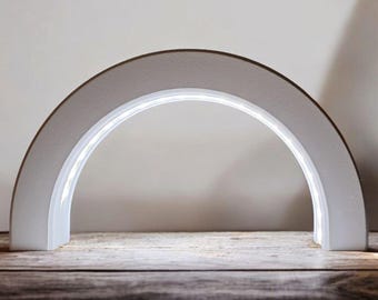 Minimalist designer light arch "Glow Loop", without LED strip | Individual configuration and colors | Official Deltaprints partner