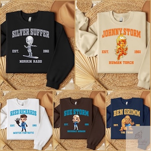 Fantastic Four 4 First Steps Character Group Shirt, Fantastic Four Character Group Shirt, Pedro Pascal Reed Richards Shirt Johnny Storm Tee