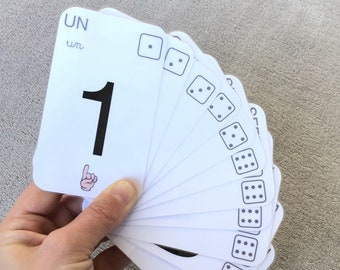 Carte Nombre Personnalisé, carte écriture BATON et CURSIVE, carte lettres de l’alphabet, éducatif, maternel, apprendre les nombres, jeu