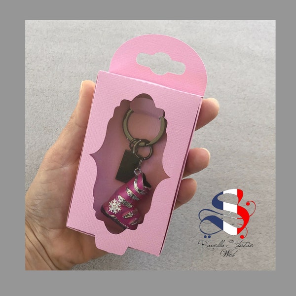 special Critcut Joy key ring box small mat, SVG and DXF file, svg and dxf box, critcut joy, key ring packaging, gift box