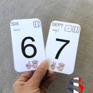 Carte Nombre Personnalisé, carte écriture BATON et CURSIVE, carte lettres de l’alphabet, éducatif, maternel, apprendre les nombres, jeu image 5