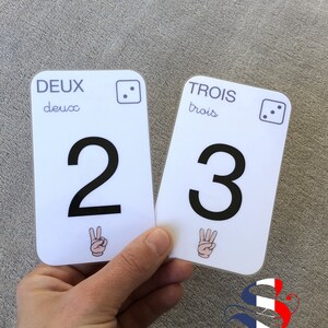 Carte Nombre Personnalisé, carte écriture BATON et CURSIVE, carte lettres de l’alphabet, éducatif, maternel, apprendre les nombres, jeu image 3