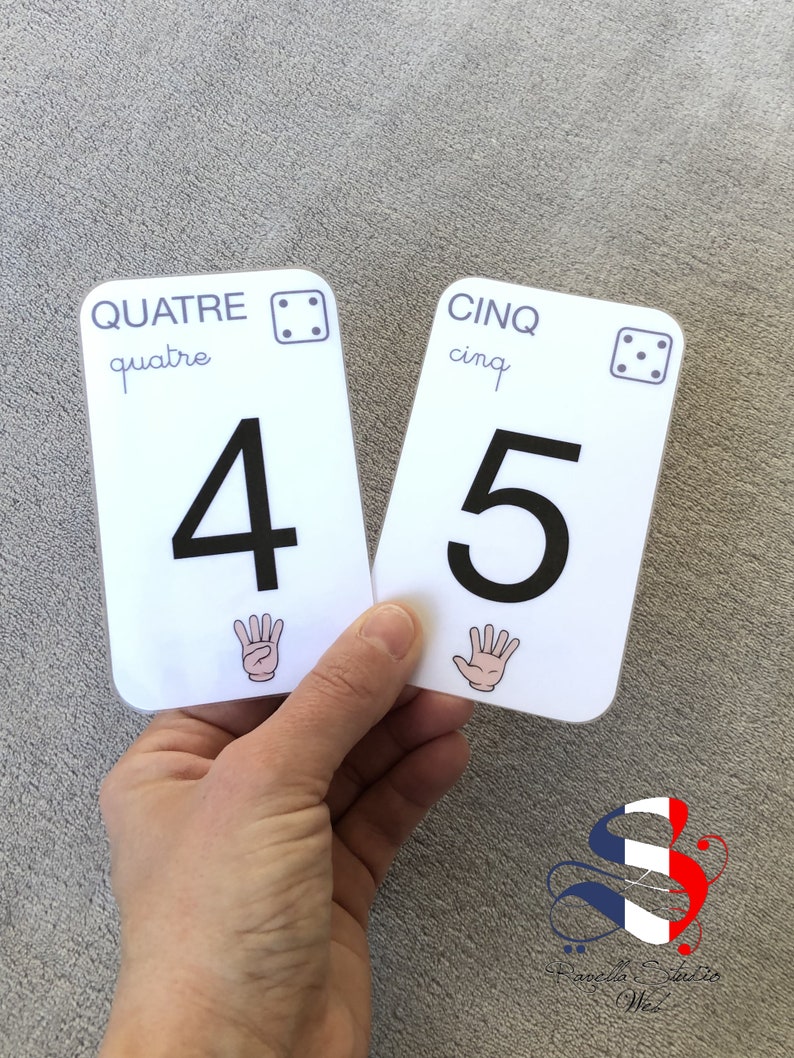 Carte Nombre Personnalisé, carte écriture BATON et CURSIVE, carte lettres de l’alphabet, éducatif, maternel, apprendre les nombres, jeu image 4