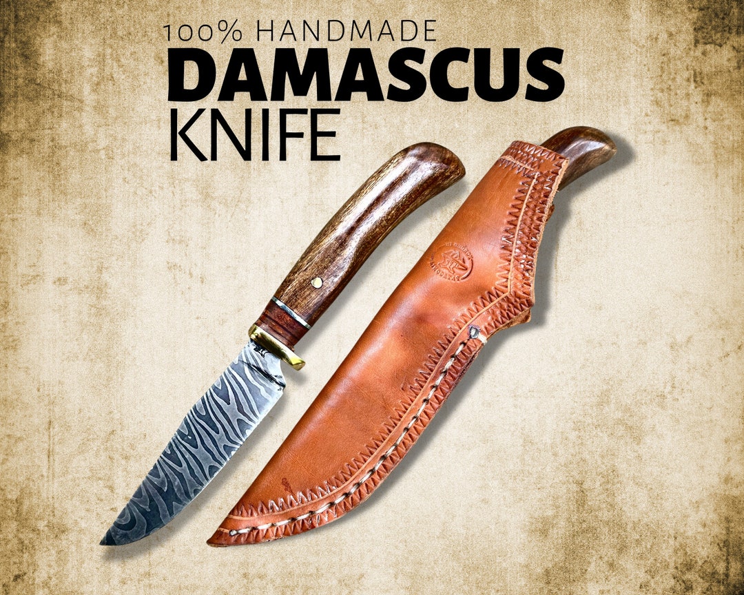 Real Damascus Knifehand Damascus Blade, Twist Damascus Knife 5