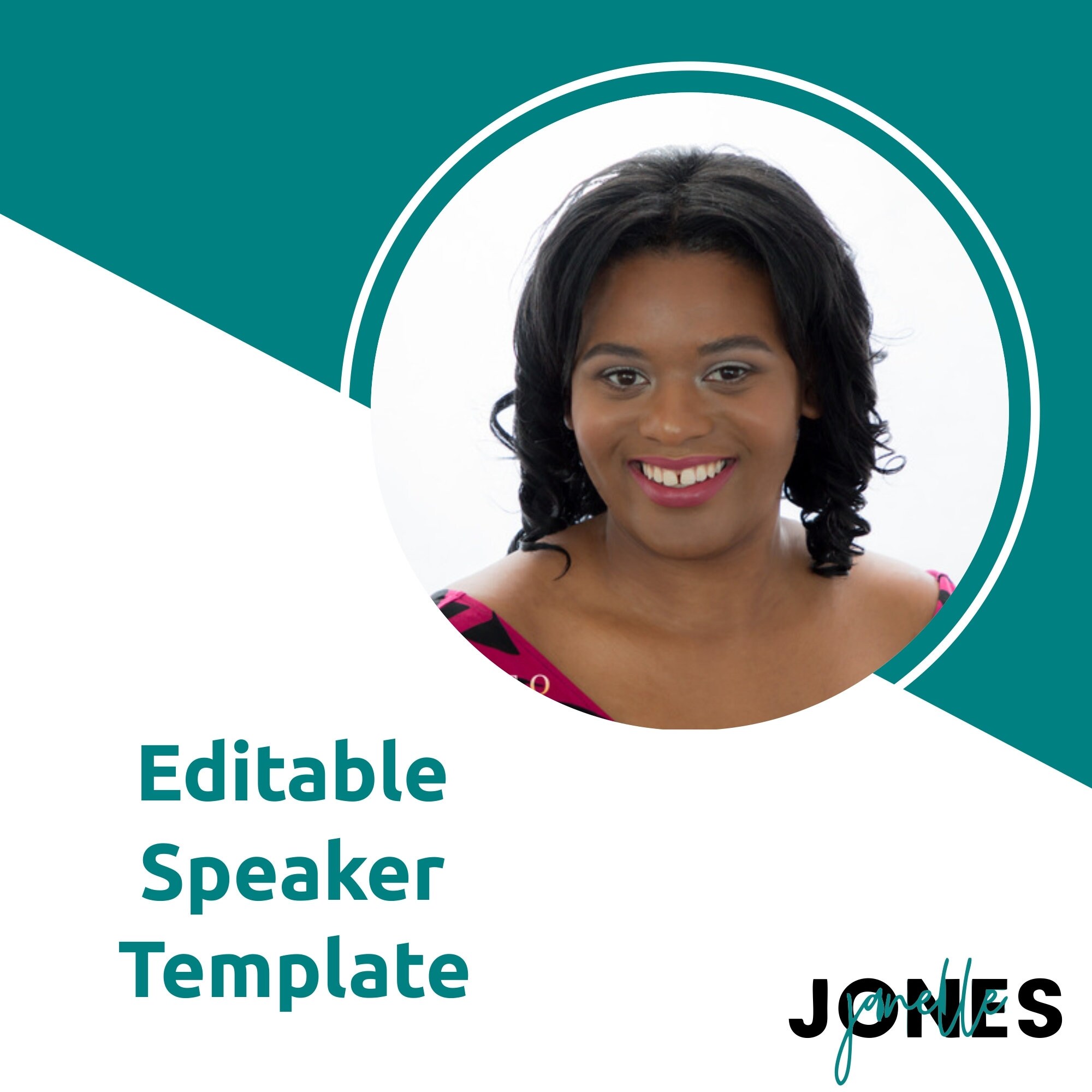 Editable Speaker Template Made In Canva 3 Motivation Etsy