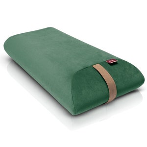 Rectangular Firm Yoga Pillow - Ultra Light Bolster - Mossy Green - Be Classic