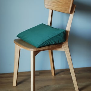 Wedge-Shaped Seat Cushion - Mossy Green Color - Pillow for long sitting - Posture correction