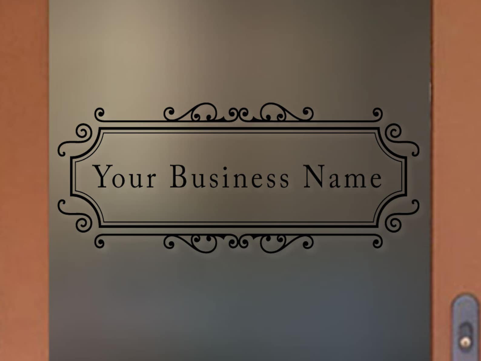 Fancy Your Shop Name Sign for Store Business and More Vinyl Etsy