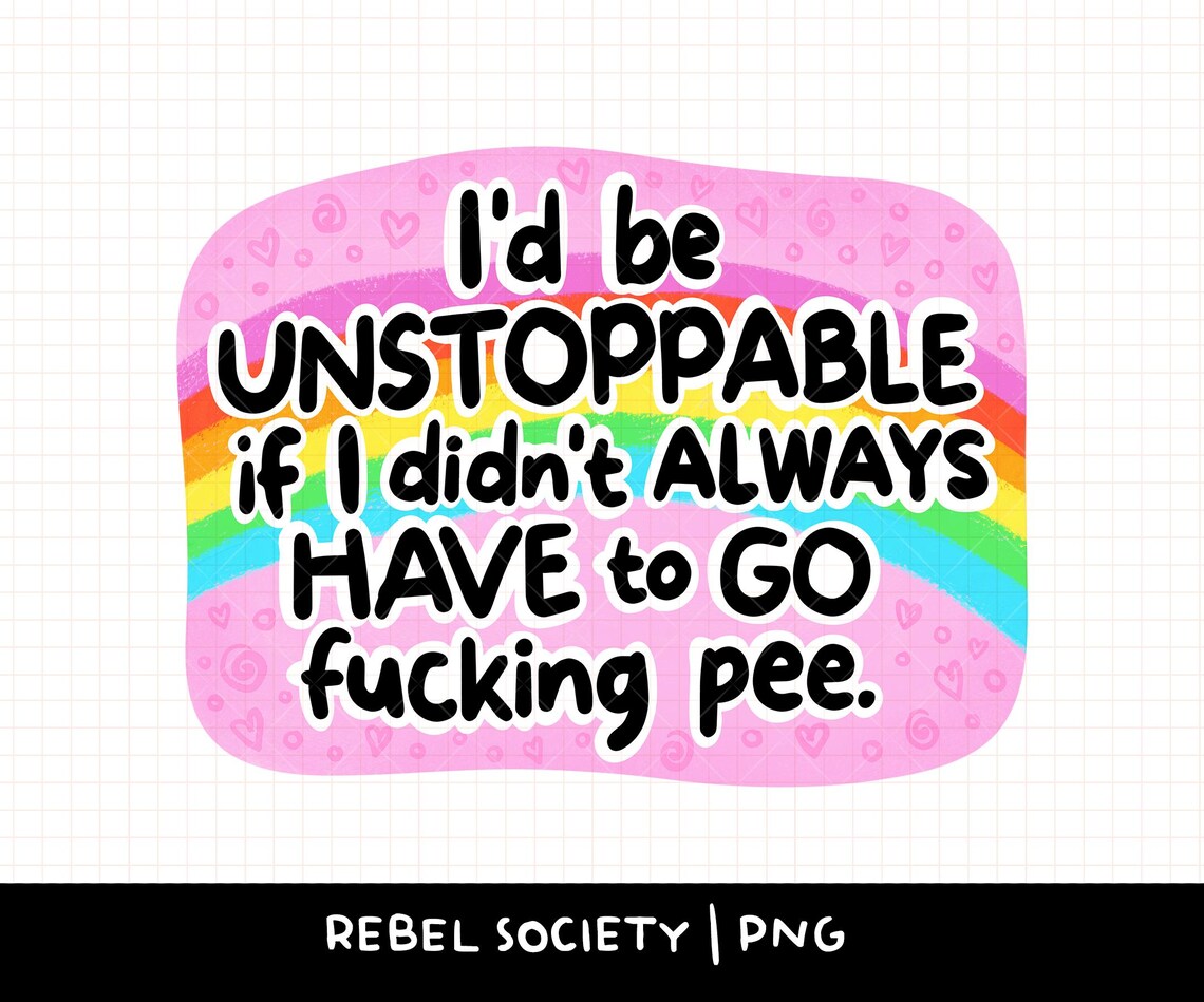 Unstoppable PNG Perimenopause Anxiety Overstimulated Gen X PNG Cougar ...