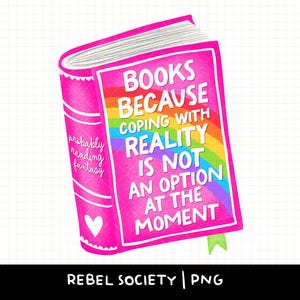 Livres PNG livresques Antidépresseurs Designs d'autocollants Kindle Booktok Bookstagram Salon du livre scolaire PNG à la mode Reading Sticker livre charbon