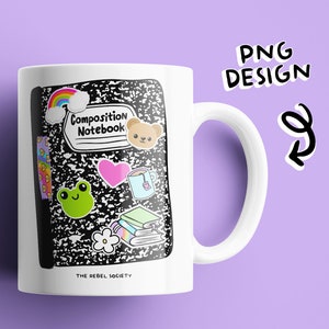 Composition Book PNG Sticker Design Sticker Hoarder Unused Sticker Club ...