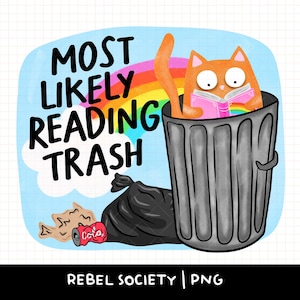 Reading Smut PNG Reading Trash, Designs d'autocollants Kindle livresques, Booktok Bookstagram, Salon du livre scolaire, PNG à la mode Lecture romantique
