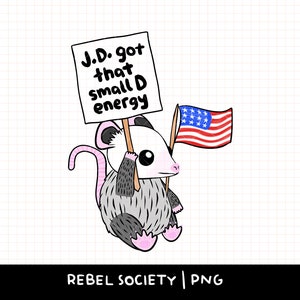 Miembro del Club Lady Gato sin hijos PNG J.D. Vance Small D Energy Diseño de pegatinas Camiseta Stop Project 2025 Racismo Fanatismo Fascismo Derechos de las mujeres