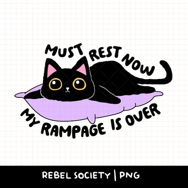 Cute Sarcastic Black Cat PNG, Zero Fucks PNG, Trendy PNG Mental Health Self Love Bipolar Manic Moody Cute Popular T-shirt Sticker Designs