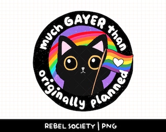 Pride Month PNG Snarky Black Cat Sticker Design Y&#39;all Means All Texas LGBTQ Pride PnG Design Pride Shirt Love is Love Pride Month Badge Reel
