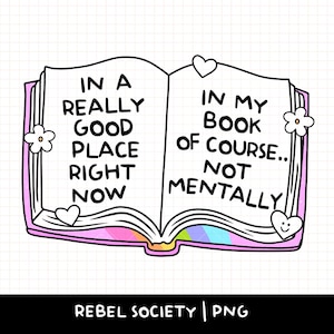 Adesivo PNG Bookish per maglietta, design Scholastic Book Fair, PNG di tendenza, adesivo per lettura, adesivo per nerd dei libri, adesivo per introversi, le brave ragazze leggono libri sporchi