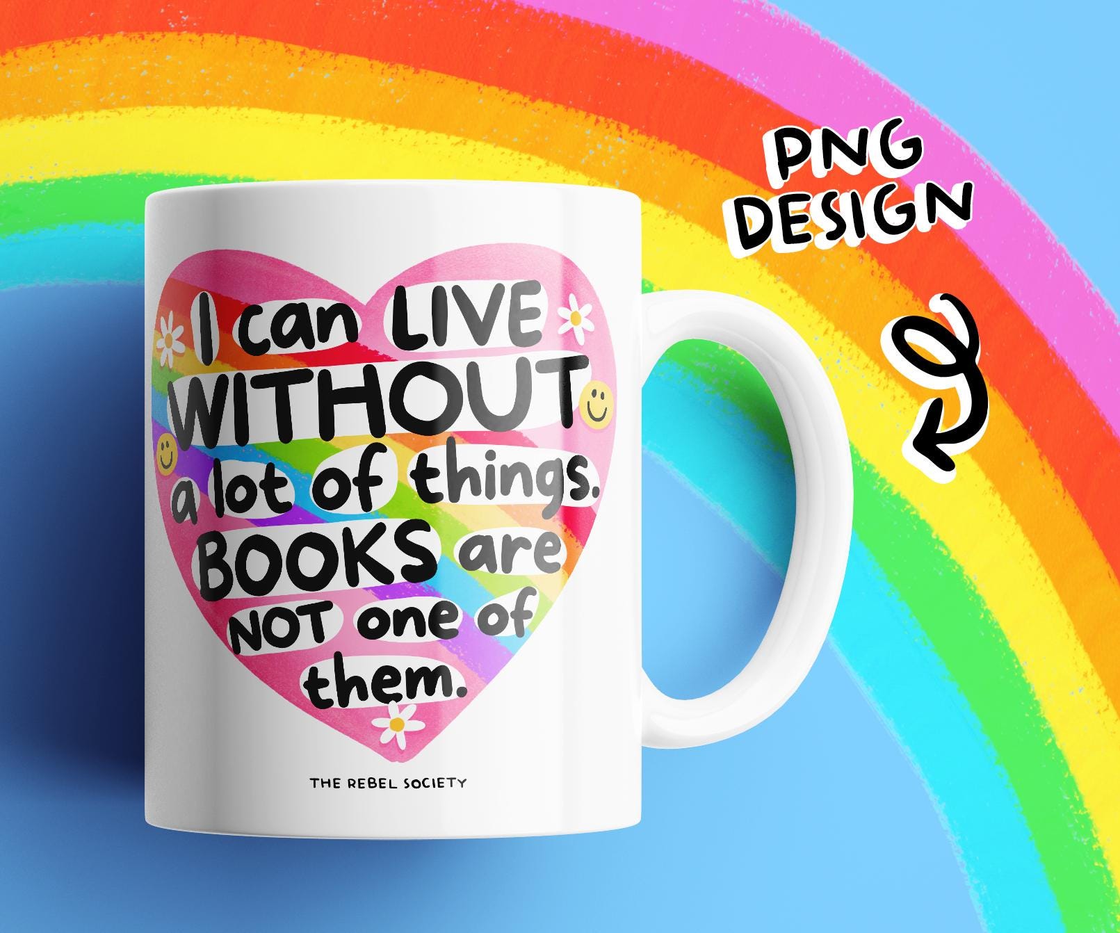 Bookish PNG Book Addict Trendy PNG Hand Illustrated Sticker Design ...