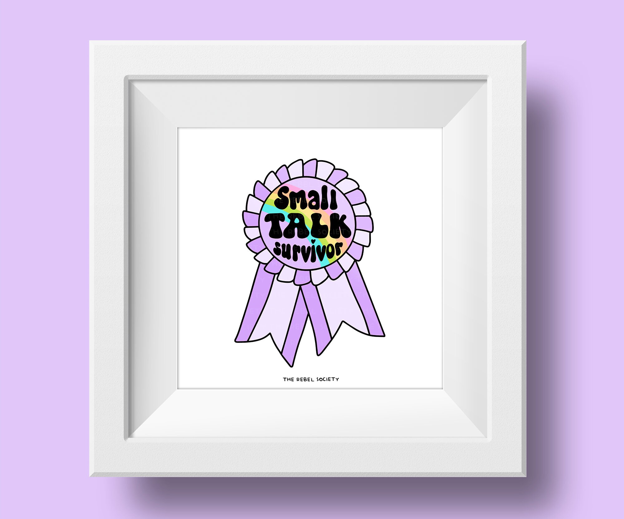 Motivation Ribbon Small Talk Survivor Award Ribbon PNG, Trendy T-shirt Sticker Designs ...