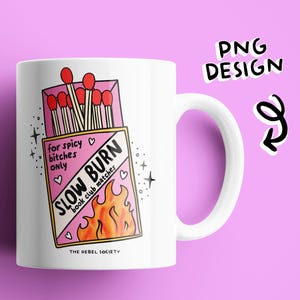 Club de lectura Slow Burn Matches PNG Diseño de calcomanía obsceno obsceno Diseño de calcomanía obsceno de lectura de moda Diseño de camiseta de calcomanía obsceno de libros Las buenas chicas leen libros sucios imagen 3