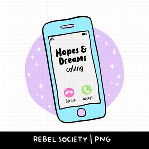 Zdrowie psychiczne PNG, Nadzieje i marzenia dzwonią PNG Trendy PNG, Bądź miły dla swojego umysłu Introwertyk Telefon Media społecznościowe Instagram Słodkie wzory naklejek