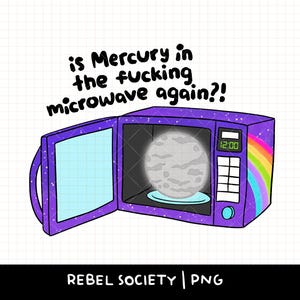 Conception de t-shirt autocollant PNG micro-ondes rétrograde mercure Ne me blâmez pas snarky sarcastique pentagramme conception sorcière sorcellerie astrologie