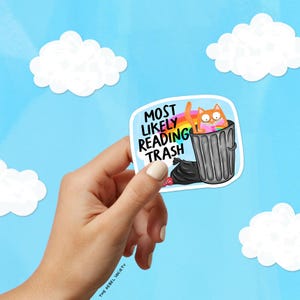 Lässmuts PNG Läseskräp, Boklig bitch Kindle-klistermärkesdesigner Booktok Bookstagram Scholastic Book Fair High Trendy PNG Läsromantik bild 3