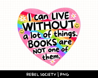 Bookish PNG Book Addict Trendy PNG Hand Illustrated Sticker Design, Cute Sticker Designs, Book Lover PnG Library Addict Cozy Reading Season